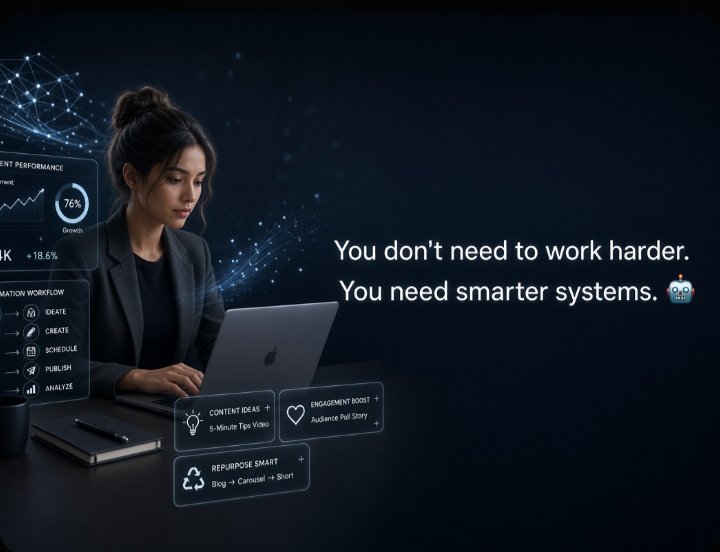AizahFi's tweet photo. Good Evening Builder's 

You don’t need to work harder.

You need smarter systems. 

AI can help you turn ideas into content, save hours of work, and stay consistent without burning out.

Learn the tools. Build the system. Let your growth compound. https://t.co/MgOMv8Mbai