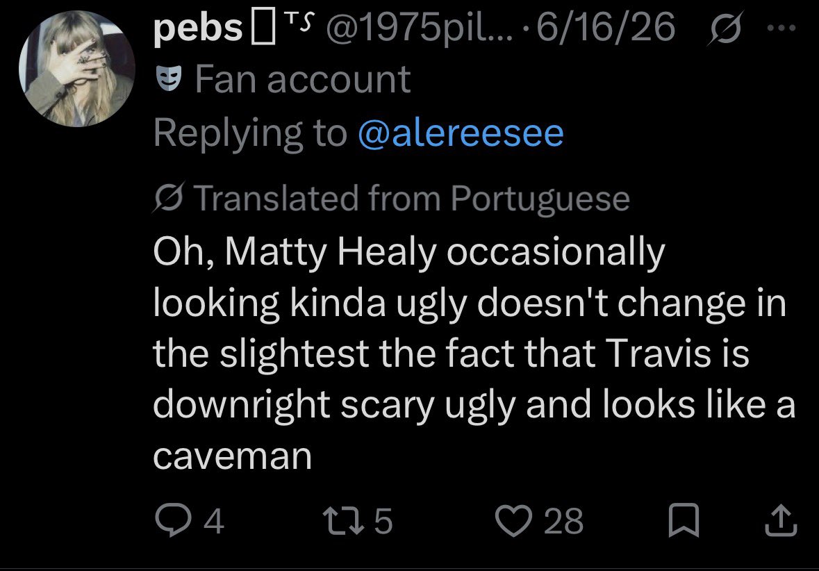 cornyontheb0b's tweet photo. @_555lou that person is such a massive loser they say that yet constantly hate on travis despite taylor being happy with him it’s hypocritical https://t.co/FrZzkPKbIe