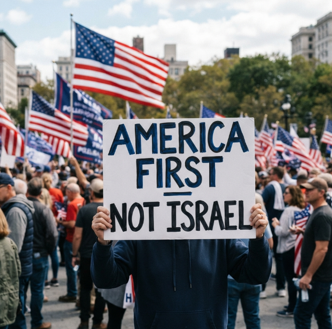 VPStakes101's tweet photo. 🇺🇸 AMERICA FIRST, NOT ISRAEL.🇺🇸 https://t.co/vQJdn8Kfce