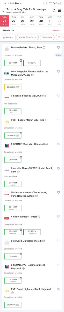 bellanchu's tweet photo. #ToxicBookingFromToday 13 shows of Kannada original at Pune https://t.co/kBKkLPPcDE
