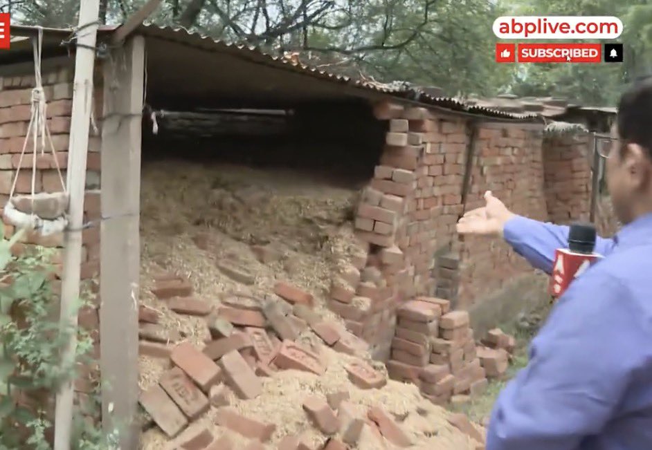 Cockroachisback's tweet photo. Meet Rajasthan’s Education Minister.

He didn’t hesitate even for a second while calling a Buffalo Stable with a Broken Shed a “Vidhyalya”.

This is what they have reduced Education for the underprivileged to.

Shameful beyond words! https://t.co/s2Xp34WtKo
