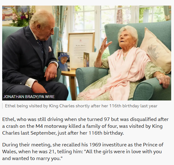 TreborRhurbarb's tweet photo. Lovely detail here about her meeting King Charles last year 🥰 https://t.co/lttUZoVXWc