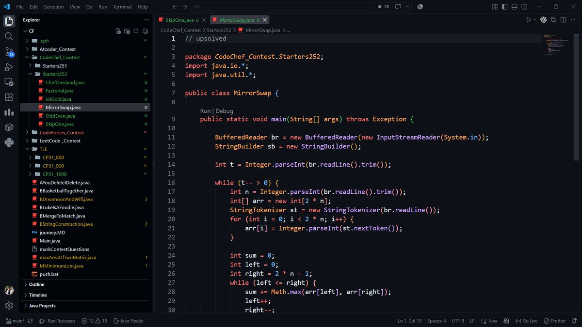 _chandan_21's tweet photo. Day 35 of #183DaysOfCode
- 4 cf probs
- Upsolved previous codechef contest (solved 4 probs)
- 2 x CC
- Continued lecture on redux
- 5 lectures on Recursion and its notes
- Explored abt open-source 'cause of @anuragdotdev
(Below video abt OSS is crazy- must watch) https://t.co/8IDhNLVKYu