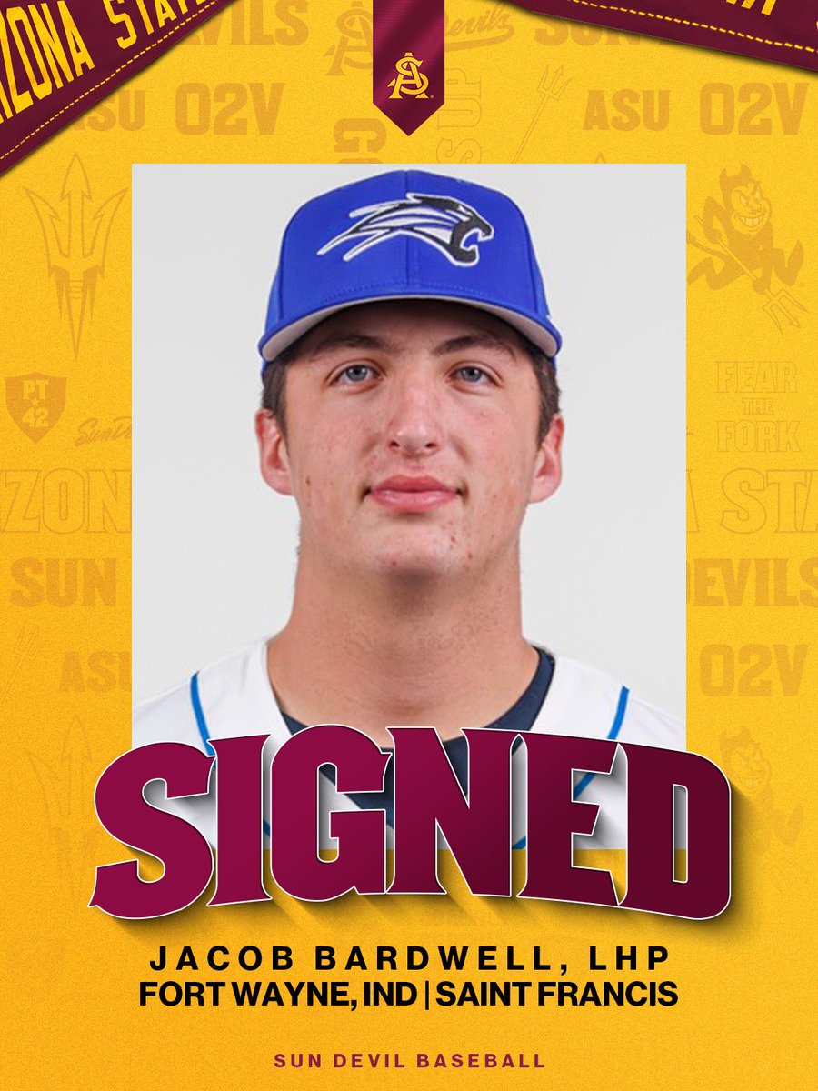 ASU_Baseball's tweet photo. Jacob Bardwell is officially a Sun Devil🔱 https://t.co/KtE0PGT81q