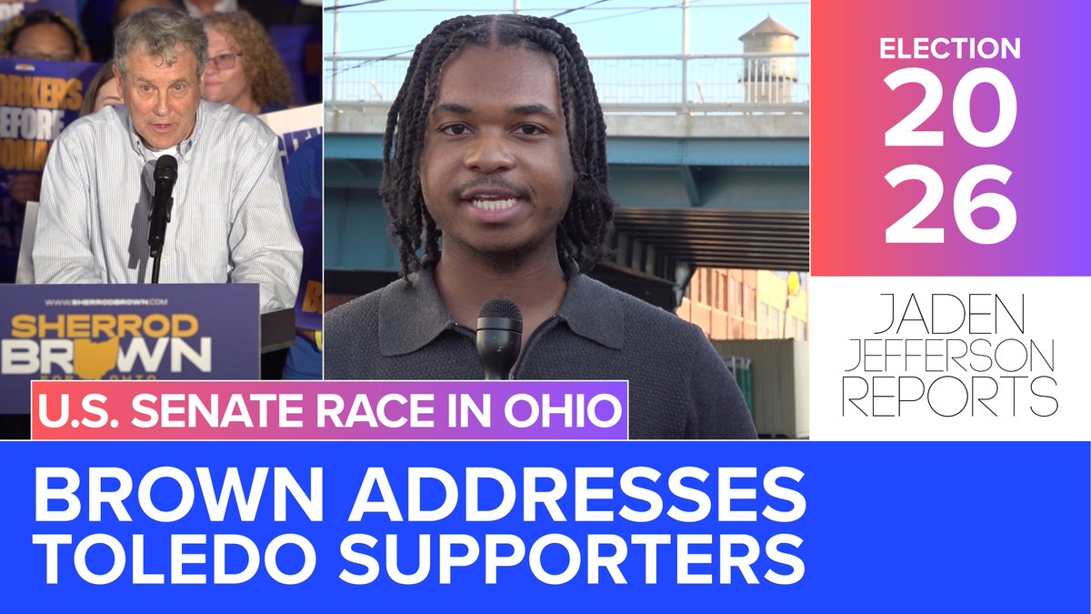 Jaden_Reports's tweet photo. Voters' top concern — most polls show — is costs, which is why almost every campaign is focused on the issue, including that of Democratic U.S. Senate candidate Sherrod Brown, who spoke to supporters in Toledo on Thursday. 

Here's a recap. ▶️ https://t.co/DPLUFhR3tz https://t.co/p3WlPRGYMU