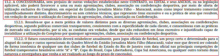 AroucheV's tweet photo. Maracanã é um bem público. A concessão transfere a gestão e a exploração do equipamento, sob certas regras, não a propriedade

O contrato proíbe tratamento comercial discriminatório e prevê aluguel isonômico a qualquer clube do RJ

Vasco não pode jogar, mas podem ter shows e NFL https://t.co/1o5JcJ2dTD