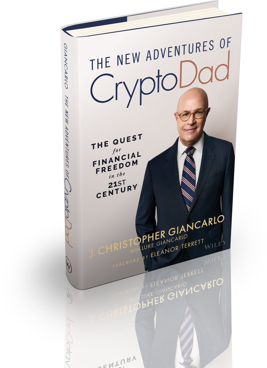 EleanorTerrett's tweet photo. Incredibly honored that @giancarloMKTS asked me to write the foreword to his upcoming book, The New Adventures of Crypto Dad.

Chairman Giancarlo is an excellent storyteller who takes readers behind the scenes of some of crypto’s biggest moments in Washington while exploring the future of decentralized technology, all against the backdrop of America’s 250th anniversary.

Pre-order your copy on Amazon now!