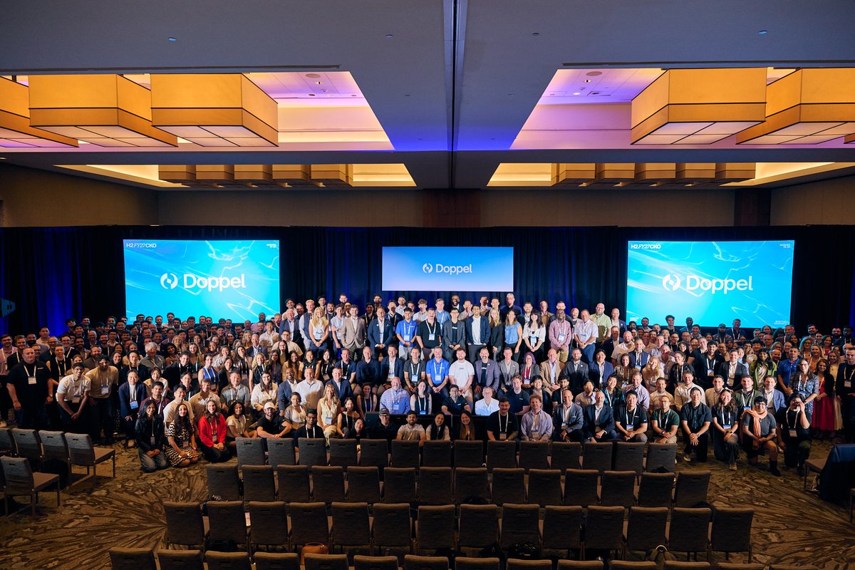DoppelHQ's tweet photo. H2 CKO is in the books 📚 and the momentum has never been stronger.

Since our last CKO in February 2026, we’ve welcomed more than 130 new Doppelgangers as we continue to scale at an incredible pace and build one of the fastest-growing cybersecurity companies in the world.

A few highlights from an unforgettable week in Boston:
- A team night at historic Fenway Park, capped off with a Boston Red Sox win. #DoppelMagic
- Some incredible guests, including CEO @KevinTian00’s mom, Janet, and Bessemer Venture Partners’ Elliott Robinson.
- A late night show hosted by Bobby Ford featuring various Doppel guests.
- Powerful keynotes and sessions from Kevin Tian, Rahul Madduluri, Natasha Mohanty, Ofir Ronen, Gina Jee, Mike Ferrari, Alyssa Smrekar, and Alvin Lin.
- Plenty of collaboration, team building, and, most importantly, time together as one team.

We’re heading into H2 with more energy, more ambition, and a clear focus on our goal of bringing social engineering defense to the world.

Boston, thanks for having us. Now, back to work. 🚀