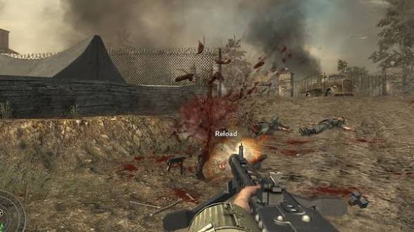 Lj2baga's tweet photo. @NerosCinema It’s fun, animations are sweet and gameplay is what I have been asking for, I hope there’re bigger maps on launch though. All that’s left to return is gore/gibbing and atmosphere from WaW or remake. I think if Gears of War can succeed as a gory game, why can’t Call of Duty again? https://t.co/lavrfGenys