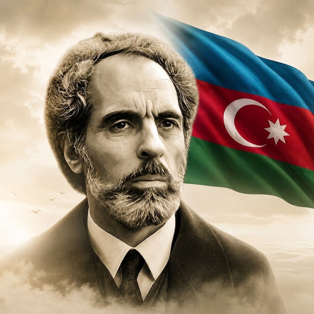 m_cemilkilic's tweet photo. Ölümünün 26. yılında büyük Türkçü, Azerbaycan Cumhuriyeti'ni bağımsızlığa taşıyan önder, Şah İsmail'in torunu, Atatürkçü devlet adamı Ebulfez Elçibey'i derin bir saygı ve özlemle anıyorum. Tengri tinini mutlu kılsın. https://t.co/SSY2I1sQY5