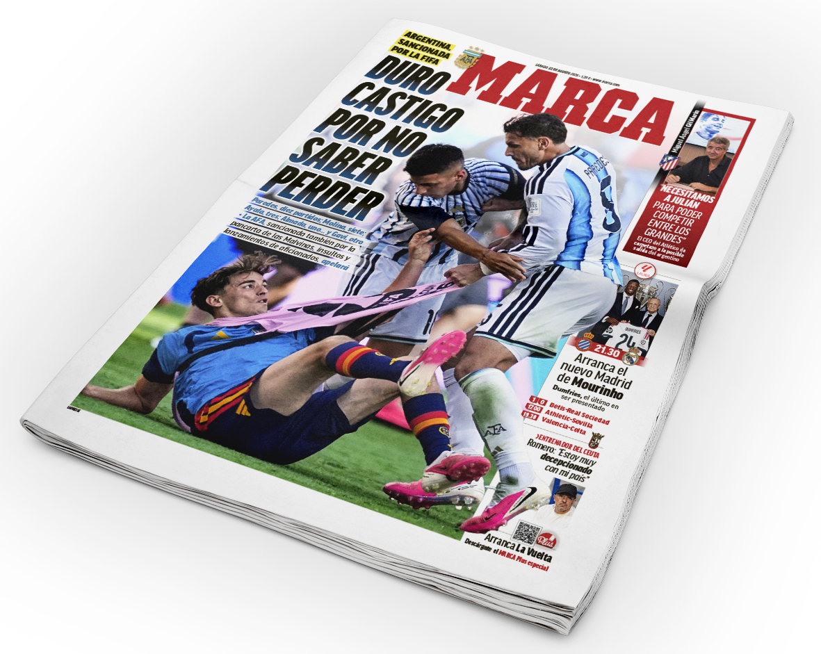 jahervash's tweet photo. Portada de hoy, 22 de agosto de 2026
@marca #Portadas #FrontPage #LaPortada #DiseñoGráfico @LaLiga #FRONTPAGE #frontpagestoday @ChampionsLeague #Presentacion
@realmadrid @FCBarcelona @Atleti @Argentina #AFE #worldcupfinal https://t.co/DKYtjuGWX4
