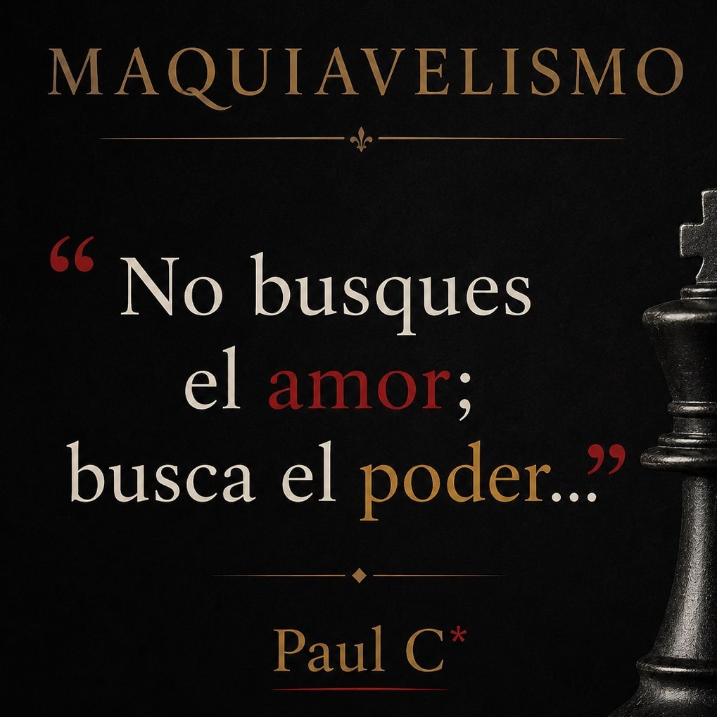 PaulC123A's tweet photo. #Maquiavelismo #Poder #Filosofía #Aforismo #Estrategia #Ambición #Influencia #Voluntad #NaturalezaHumana #PensamientoCrítico #FrasesDePoder #CitasFilosóficas #Psicología #Liderazgo https://t.co/XL9HlccH7X