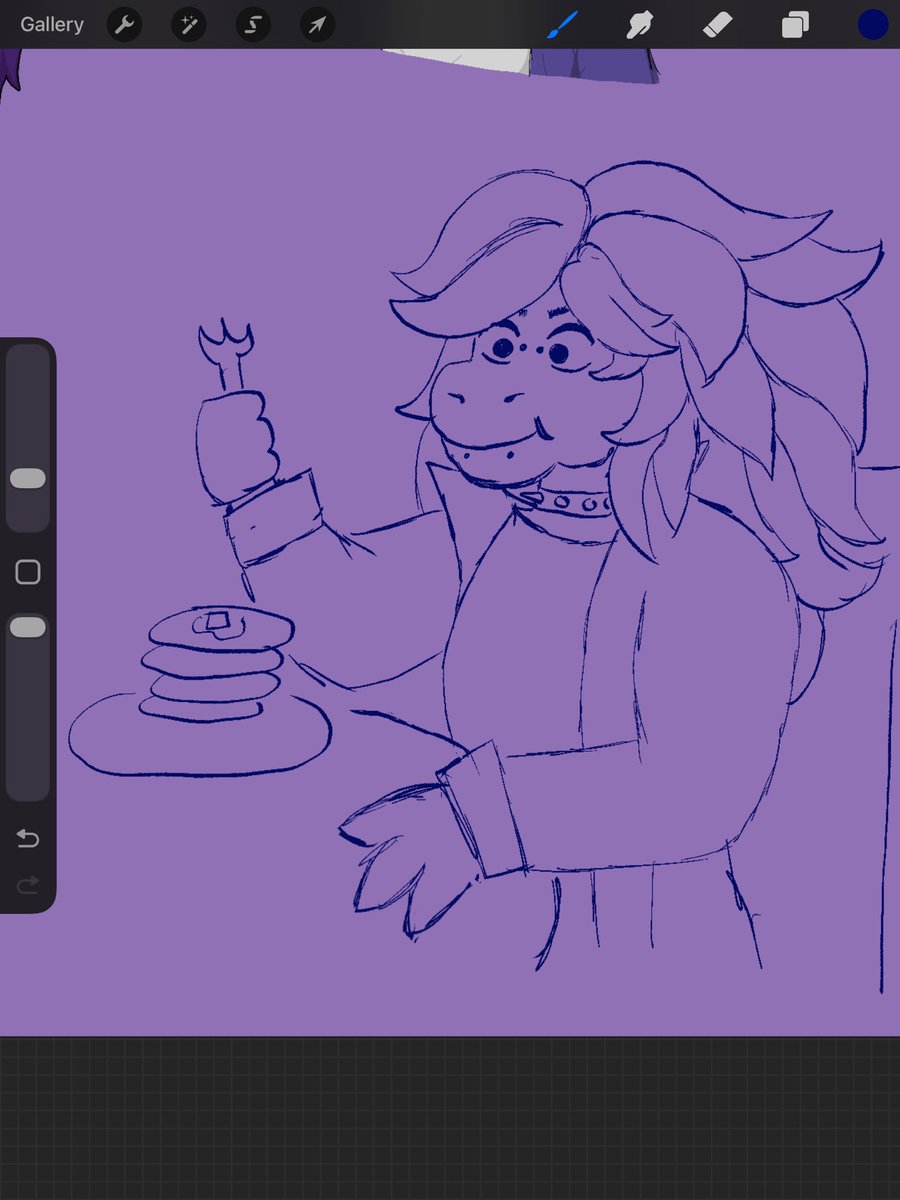 kruziez's tweet photo. doodled this cute little susie #deltarune https://t.co/mvz091K3jA