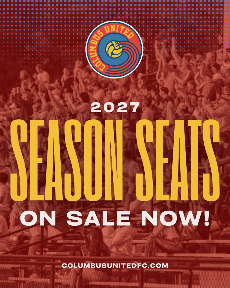 CBUSUnitedFC's tweet photo. 🚨🚨GET YOUR 2027 SEASON SEATS NOW🚨🚨
2027 season seats are on sale NOW!
Be sure to get YOURS so you don't miss any of the action next season!
#UpTheBus🚌 https://t.co/YAvRJVhpZg