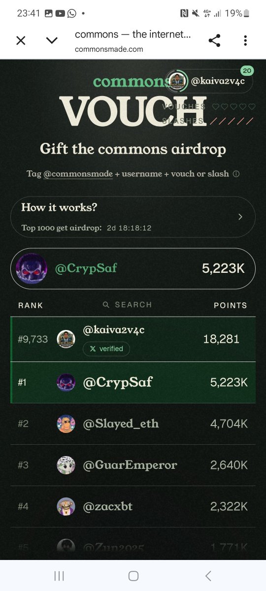 kaiva2v4c's tweet photo. Please guy vouch for me 
Hey @commonsmade I vouch for @kaiva2v4c https://t.co/dqWQ8PrufW