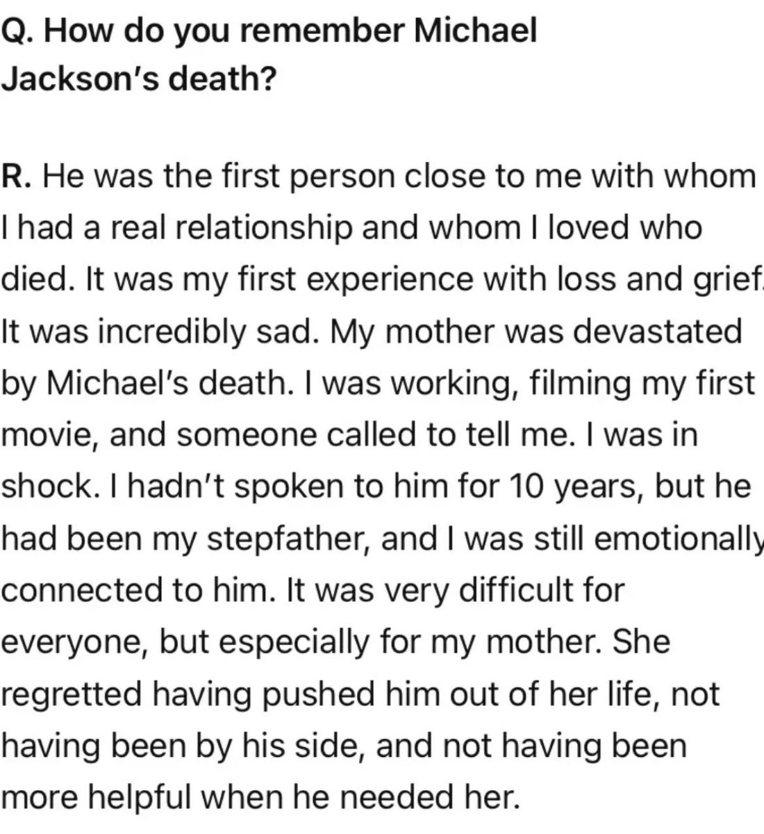 moonwalkinggirl's tweet photo. Riley talking about Michael’s death. 😔 https://t.co/OHQV8xaOgw