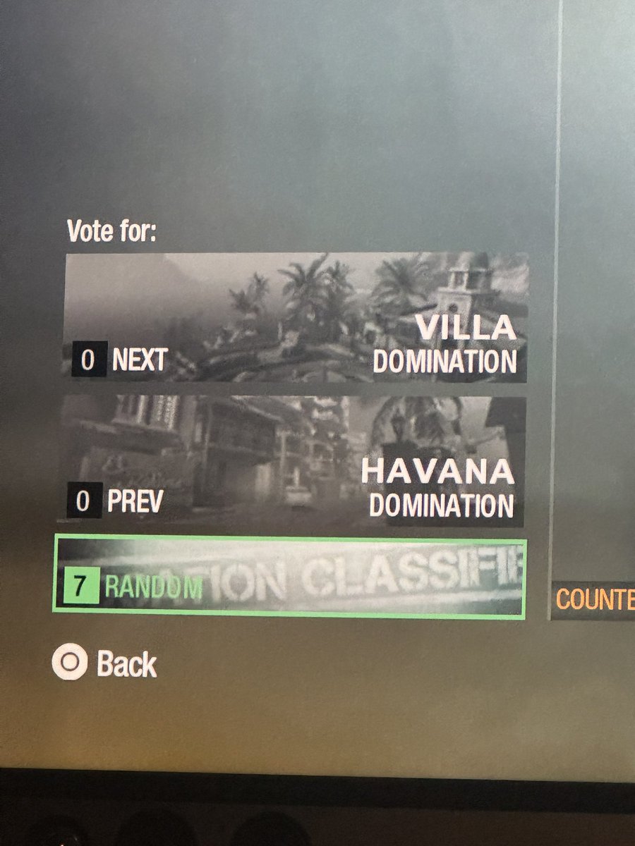 502_bos's tweet photo. @Treyarch These are RANDOM lobbies. This is what we get over and over: 6–10 people voting Nuketown, even after just playing it. Then the update says “NO VOTE ALLOWED.” This is exactly why this update ruined BO1 for me. Let us play the map we actually want. https://t.co/ItCD6X4lqv