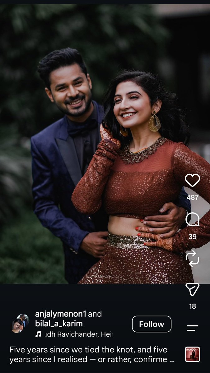 MullaxLJ's tweet photo. #132 H!ndu woman Anjaly Menon and her muslim Husband Bilal A Karim #interfaith https://t.co/AXjDndzVkO