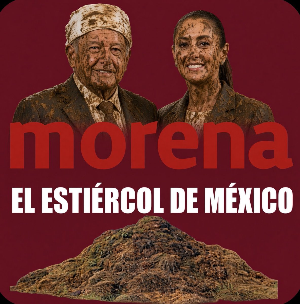 RegioPiloto's tweet photo. Morena el partido de la basura reciclada, narcos,  pandilleros, cabareteras, porros, degenerados, nacos, resentidos sociales, hipócritas, analfabetas, adefesios, brujas, despojos humanos, gatos de basurero.......

¡México NO merece esto! https://t.co/h3jnu4uWTC