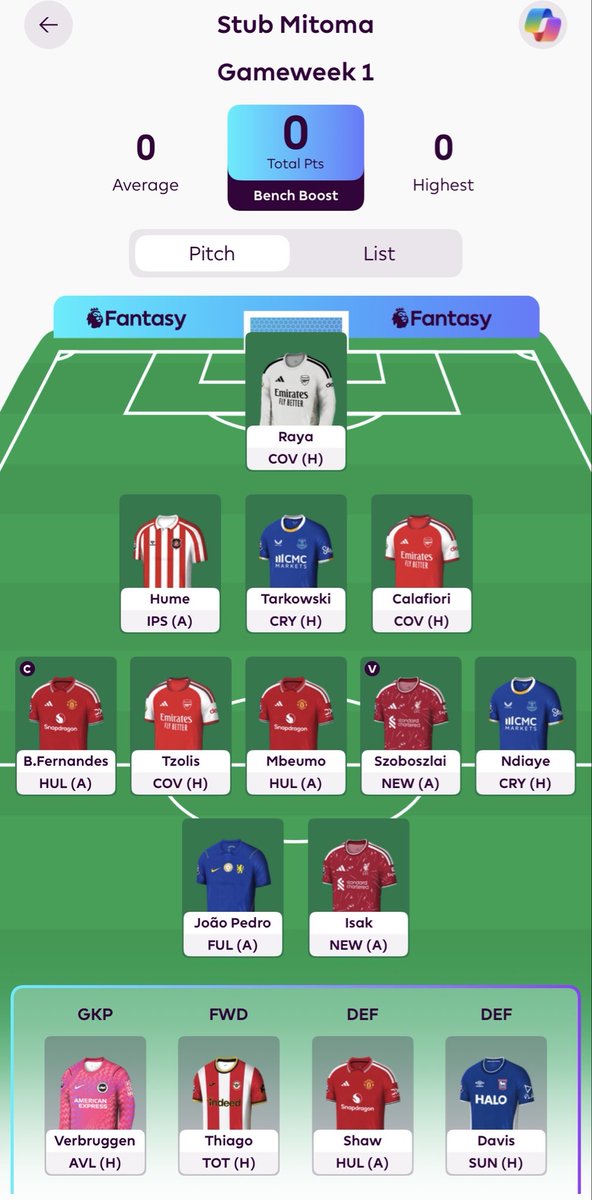 ThinkLessFPL's tweet photo. @FC_CrabDogg Thanks Champ,  I’ve included him and for the record I’ve ditched the Norwegian 🇳🇴 for the better spread.  Now I know how you felt not picking Salah all those years! https://t.co/CZFZr3bkdG