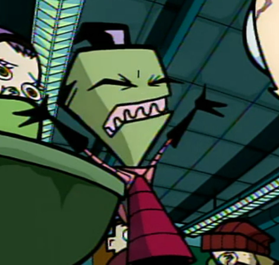 Zim__Invader's tweet photo. "BOWWW! BOW BEFORE ZIIIIIIIM!"

"...Zim....Regular...Stink human...Me...Zim. Human." https://t.co/Uu9aySTGxv