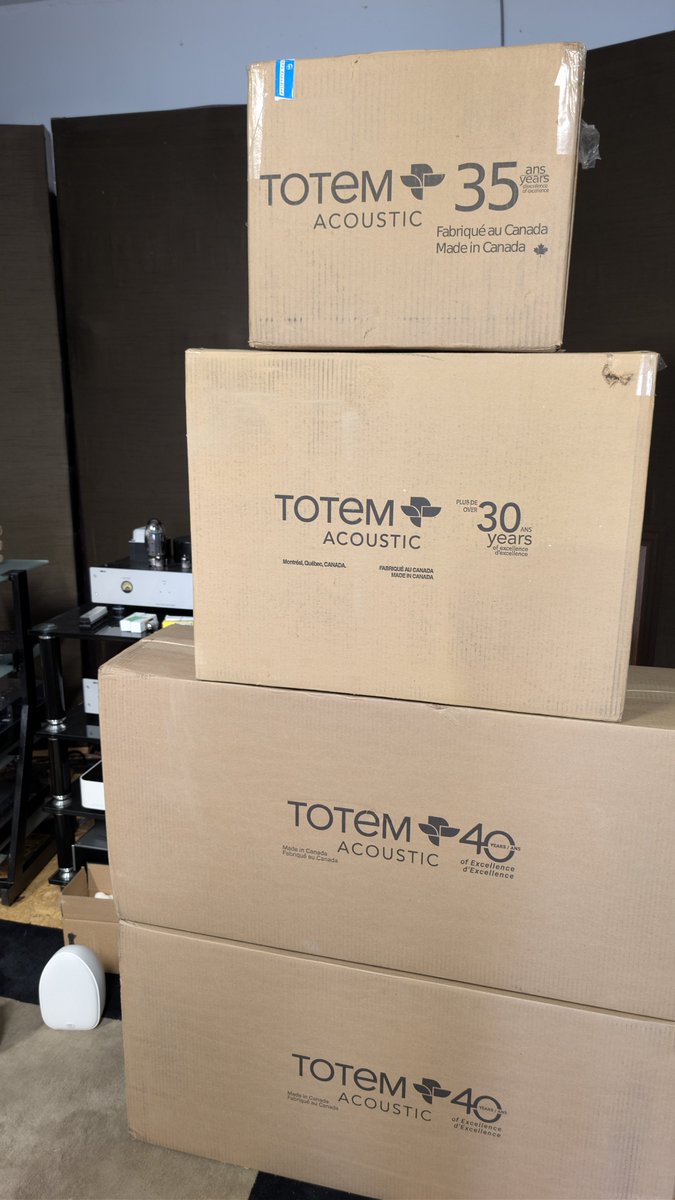 DavidsonAudio's tweet photo. Exciting day here!! 
@totemacoustic 
#hifi 
#audiophile
#speakers
#totem https://t.co/WmFeoI5ecK