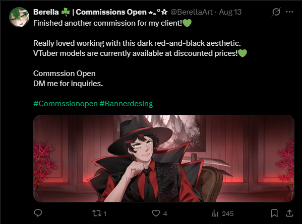 pipipetals's tweet photo. Hey! @BerellaArt this is my art work.

I really didn't want to have to do a post like this, but please be careful if you are looking to get a commission done from this account.
I've had two people contact me, and honestly its really painful to see my work used like this. 😊 https://t.co/QZYHJ4FAOA