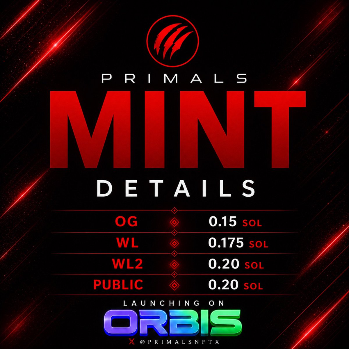 rc_hype's tweet photo. @OrbisOnSOL is launching its first mint with @PrimalsNFTx on 8/25/26! 💪🟣 https://t.co/TxI0QoXhs1