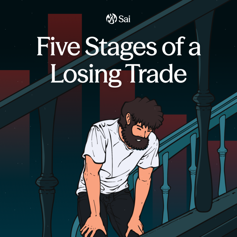 SaiDotFun's tweet photo. The five stages of a losing trade:

1. It'll come back
2. It's just a wick
3. I'll add here
4. I'm long term now
5. What liquidation?

Who can relate? https://t.co/DJmxDtNFrw