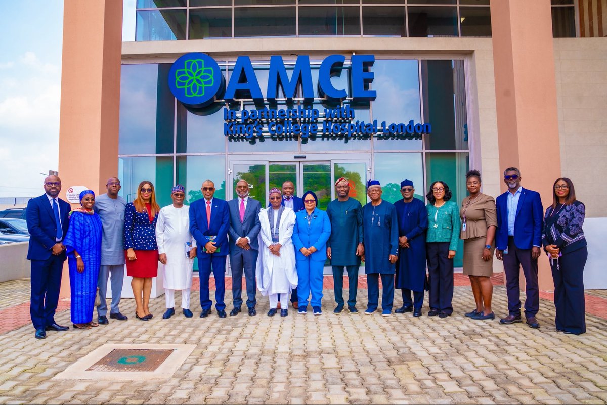 BOINigeria's tweet photo. The Board of Directors of the Bank of Industry (BOI) paid a courtesy visit to the African Medical Centre of Excellence (AMCE) in Abuja, where they toured the facility and engaged with its leadership on the Centre’s progress and impact.

In its first year of operation, AMCE recorded over 12,000 patient visits, treated more than 2,600 patients and performed 399 surgeries, serving patients from 23 countries.

As an investor and strategic partner in AMCE, BOI’s investment reflects its impact-driven approach to development financing, supporting projects that strengthen critical infrastructure, expand access to quality healthcare and deliver measurable outcomes for Nigerians.