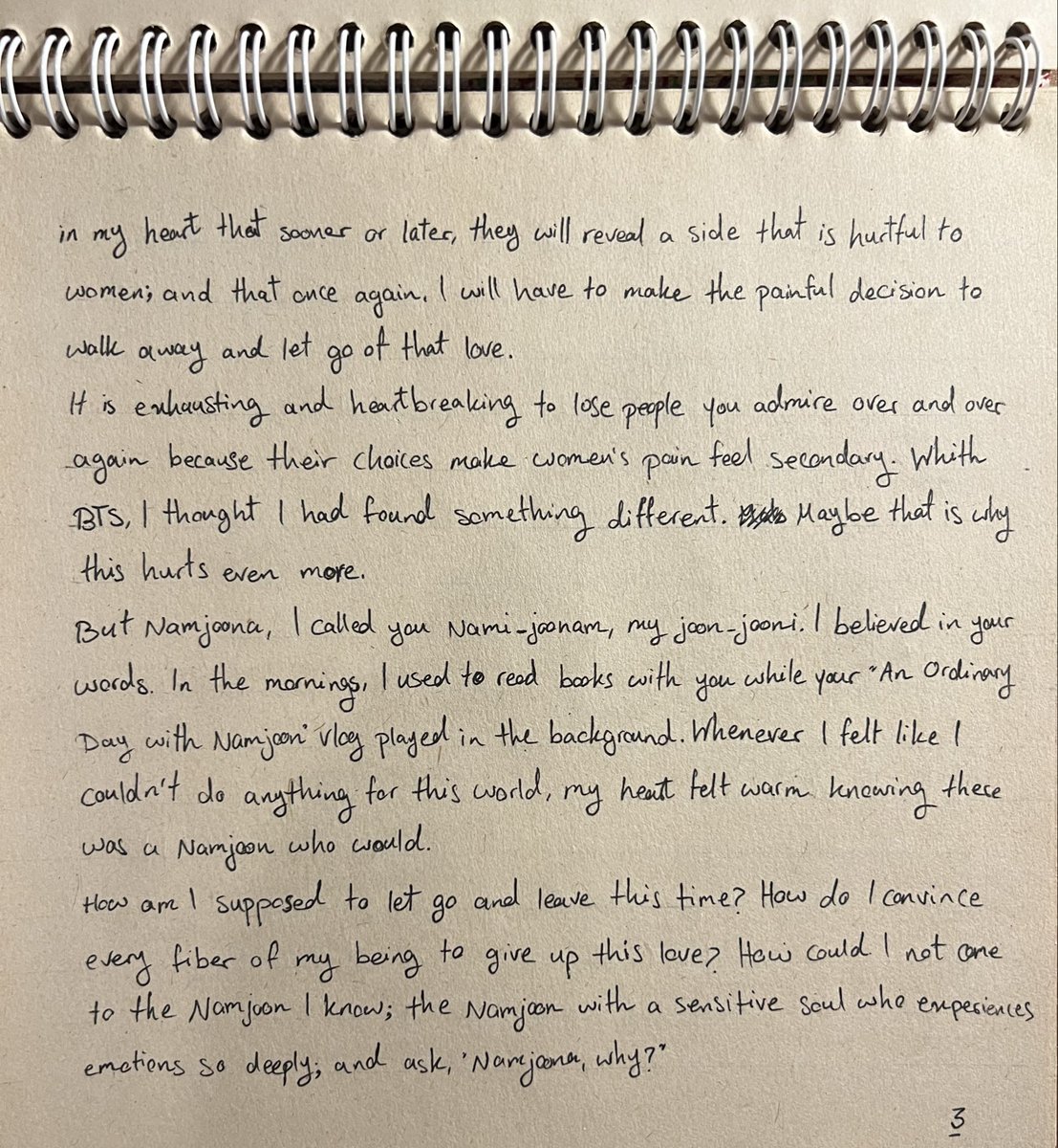 tuleh_ham's tweet photo. A letter to Kim Namjoon.

Talk to us. 1/2

#RM #BTS #WeWantFeedbackFromBTS https://t.co/sQVO1lGWyv