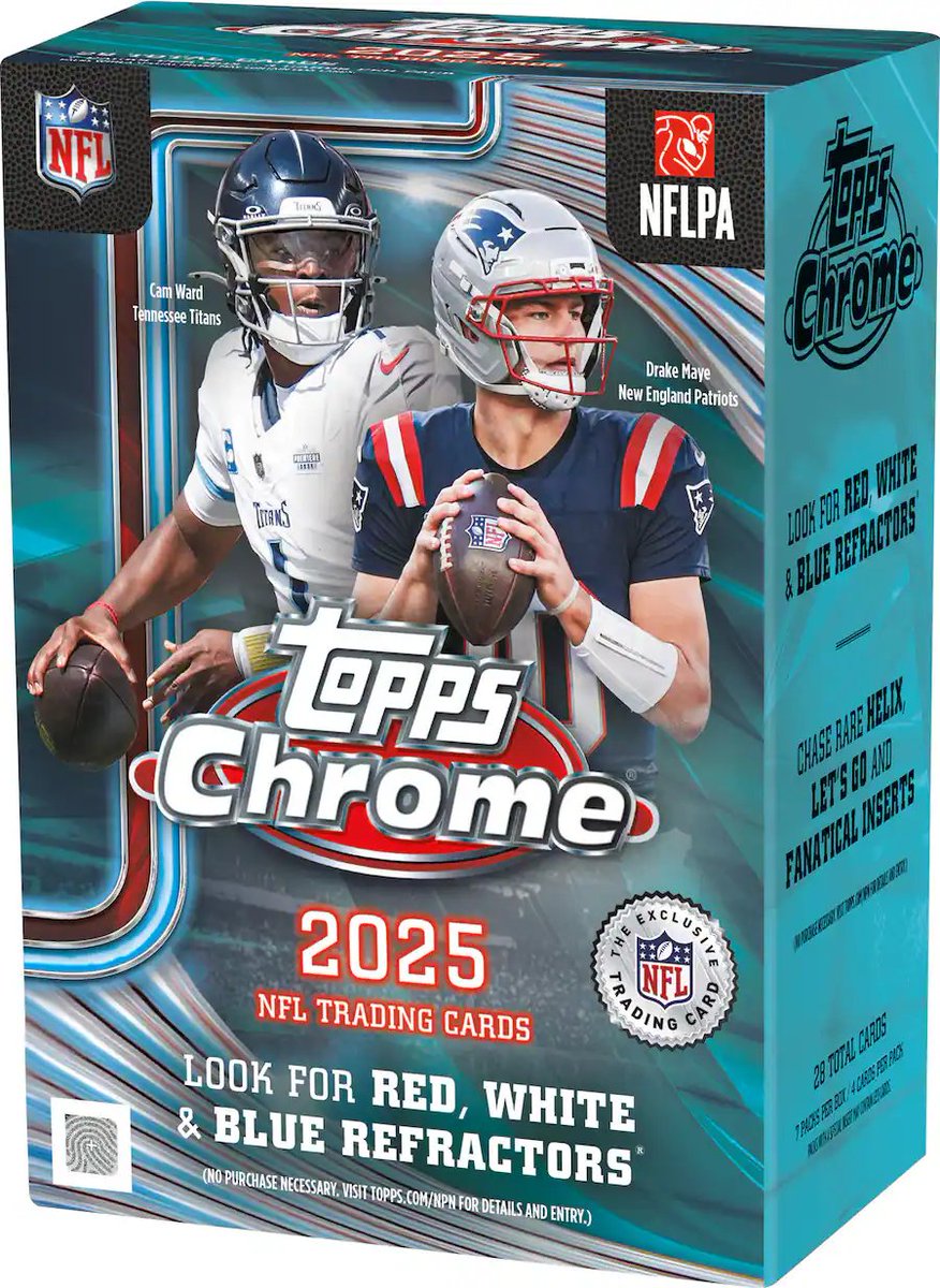 CardPurchaser's tweet photo. 2025 Topps Chrome Football Blaster Box $39.99 at Best Buy #ad 

https://t.co/u5HbUE6v2u https://t.co/2una53AKMT