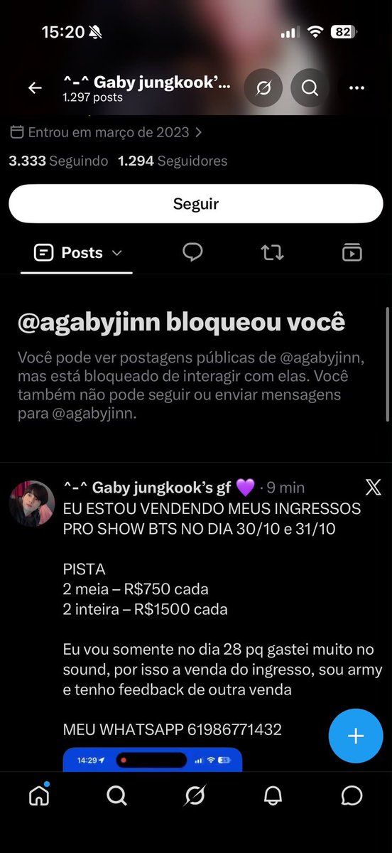 mheesfv_'s tweet photo. Oi gente cuidado com a pilantra safada que aplica golpe!!! NAO COMPREM.
A amiga da minha amiga transferiu valor e dps disso ela bloqueou a menina https://t.co/ZgllpvYfvx