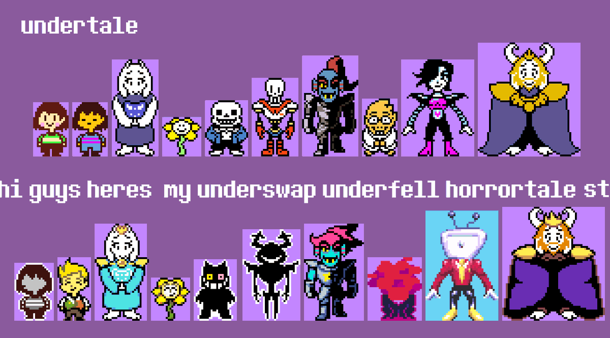 PrickledPrepper's tweet photo. I've been noticing Undertale AU makers nowadays heavily rely on DELTARUNE to go as far as replacing an ut character with a dr one or giving the personality of a dr character to an ut one, and I don't mind it alot but I find it weird

#undertale #DELTARUNE https://t.co/PN6fuYToTY