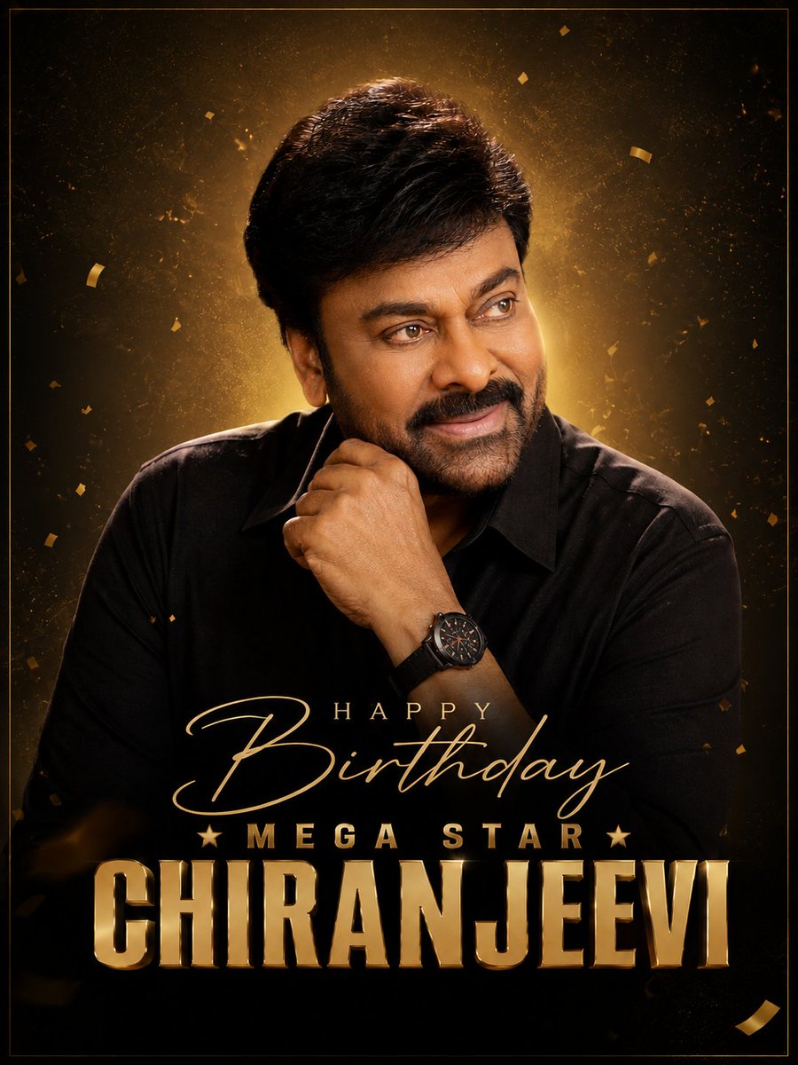 SreenuVaitla's tweet photo. Happy Birthday to the one and only 𝑴𝑬𝑮𝑨 𝑺𝑻𝑨𝑹 @KChiruTweets Garu! 🎉

4️⃣+ decades of unmatched screen presence, extraordinary dedication, and a heart that continues to serve society. Your incredible journey from an aspiring actor to the Mega Star is truly an inspiration to generations.
Forever grateful and proud to have been a part of your incredible journey as your director. Directing you in your iconic comeback will always remain a special and cherished chapter of my career. ❤️

Wishing you many more years of good health, happiness, and 𝐌𝐄𝐆𝐀 𝐌𝐀𝐒𝐒 magic! 🔥💥

#HBDMegastarChiranjeevi  #Chiranjeevi