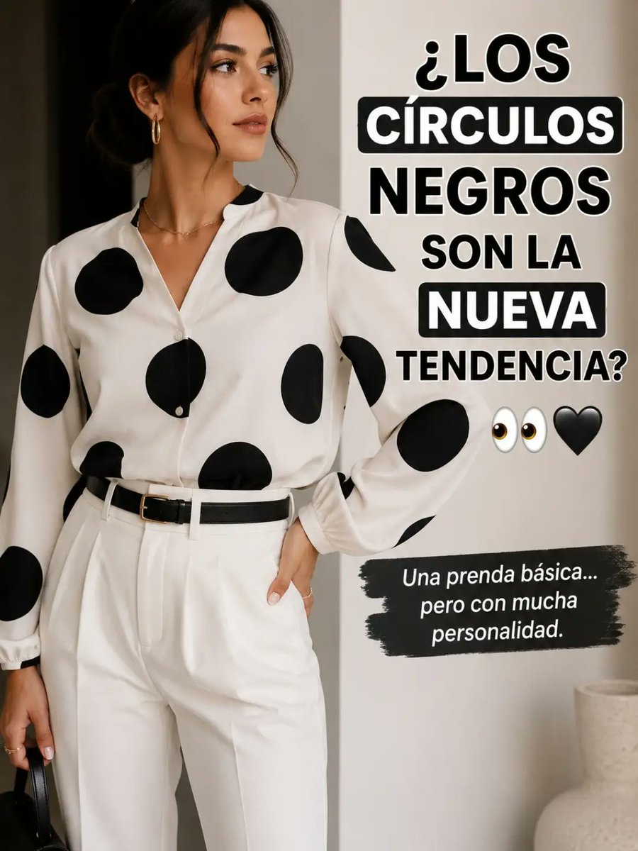234nmn's tweet photo. One piece, a thousand ways to make it your own. Black circles add personality to classic looks. Wearing black and white doesn’t have to be boring when you know how to style it. Less effort, more style. Would you wear this trend? https://t.co/m85NE7CQdF