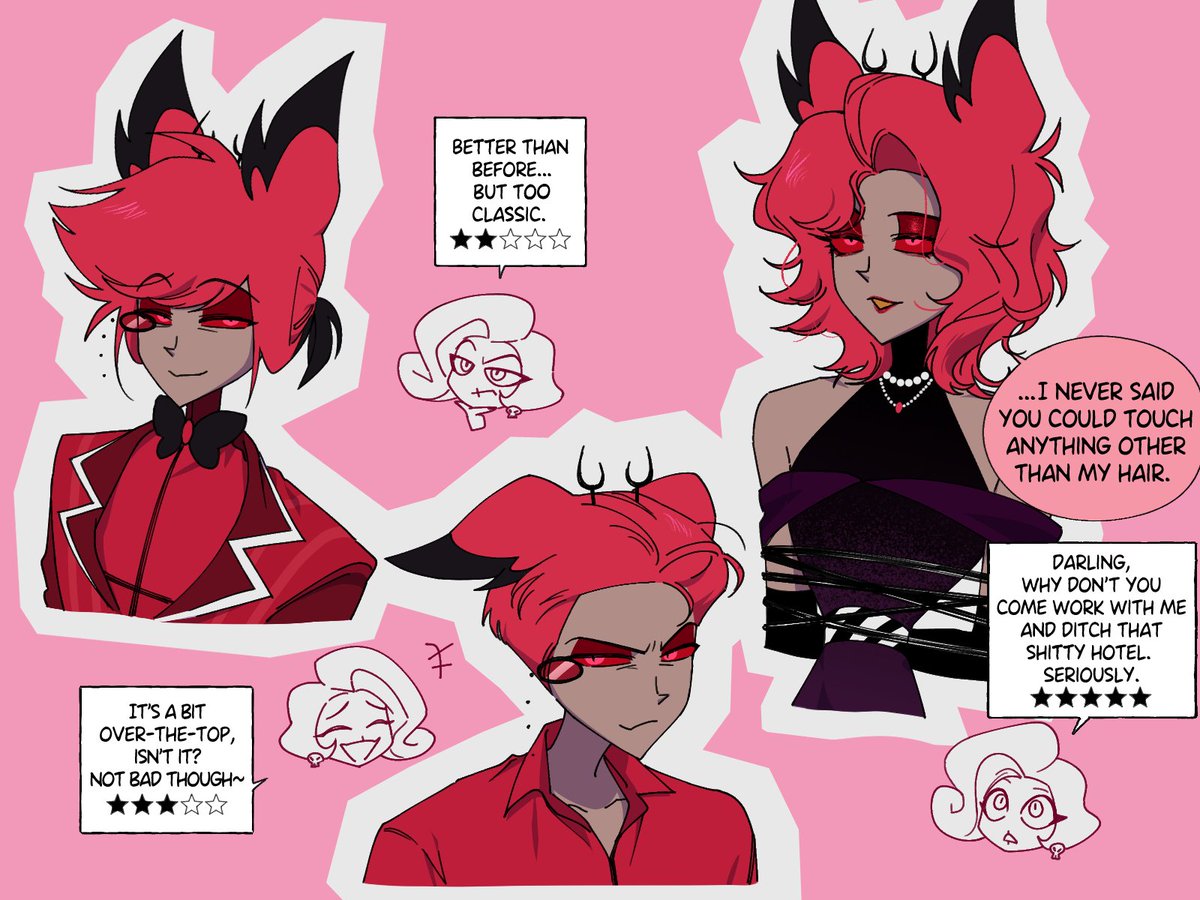 oonpiturn_'s tweet photo. How to style your alastor✂ https://t.co/P6RqIUXV2C