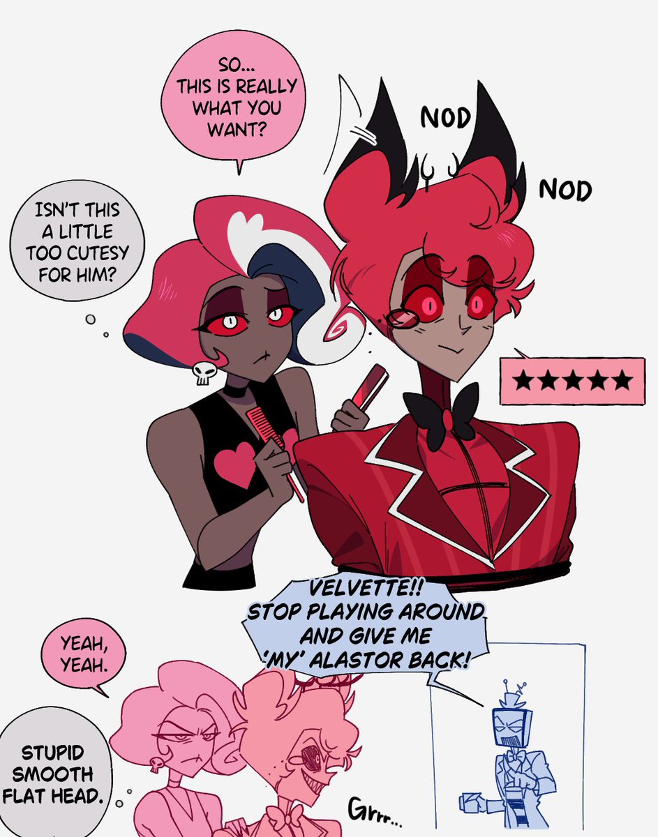 oonpiturn_'s tweet photo. How to style your alastor✂ https://t.co/P6RqIUXV2C