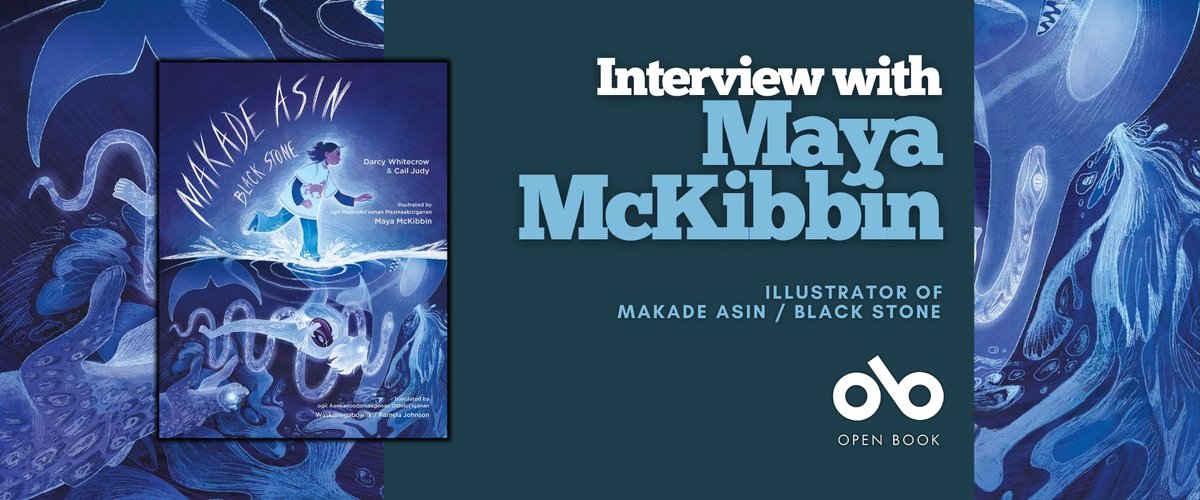 OBPOofficial's tweet photo. Check out our interview with Maya McKibbin, the very talented illustrator of the new Anishinaabemowin/English picture book MAKADE ASIN/BLACK STONE (@GroundwoodBooks), written by Darcy Whitecrow and Cail Judy!
#AmReading #Excerpts #Indigenous #Picturebooks
https://t.co/HcgKsZqeQU https://t.co/yE92JpdFyw