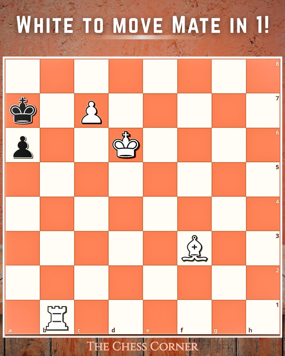 chessmaster02's tweet photo. White to move Mate in 1! #chess https://t.co/2hQ1j0ySWR