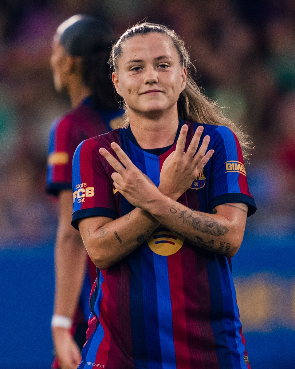 FCBfemeni's tweet photo. Nova temporada. Mateix instint golejador. ⚽️🔥 https://t.co/nB4esCxFJA