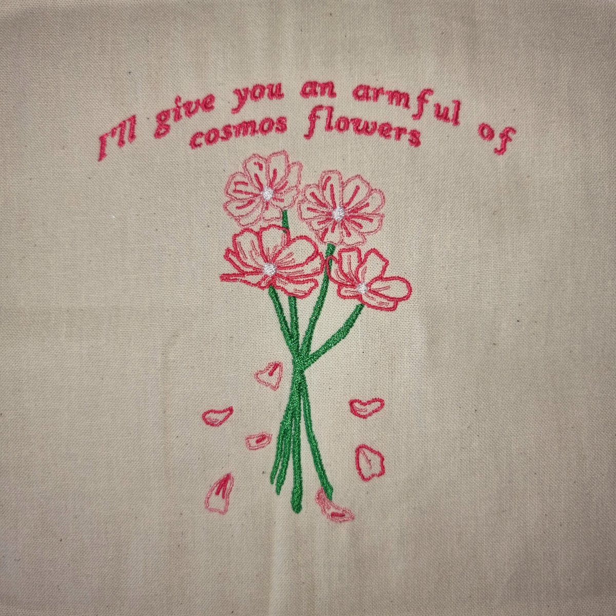 gloomxparx's tweet photo. Like oh wow you could dm me if you wanted to get this really cute really subtle want so bad cosmos flowers embroidery on either a hoodie, tshirt, tote bag or pouch bag #supportsmallbusinesses #andminsung https://t.co/dWwoPOpxTP