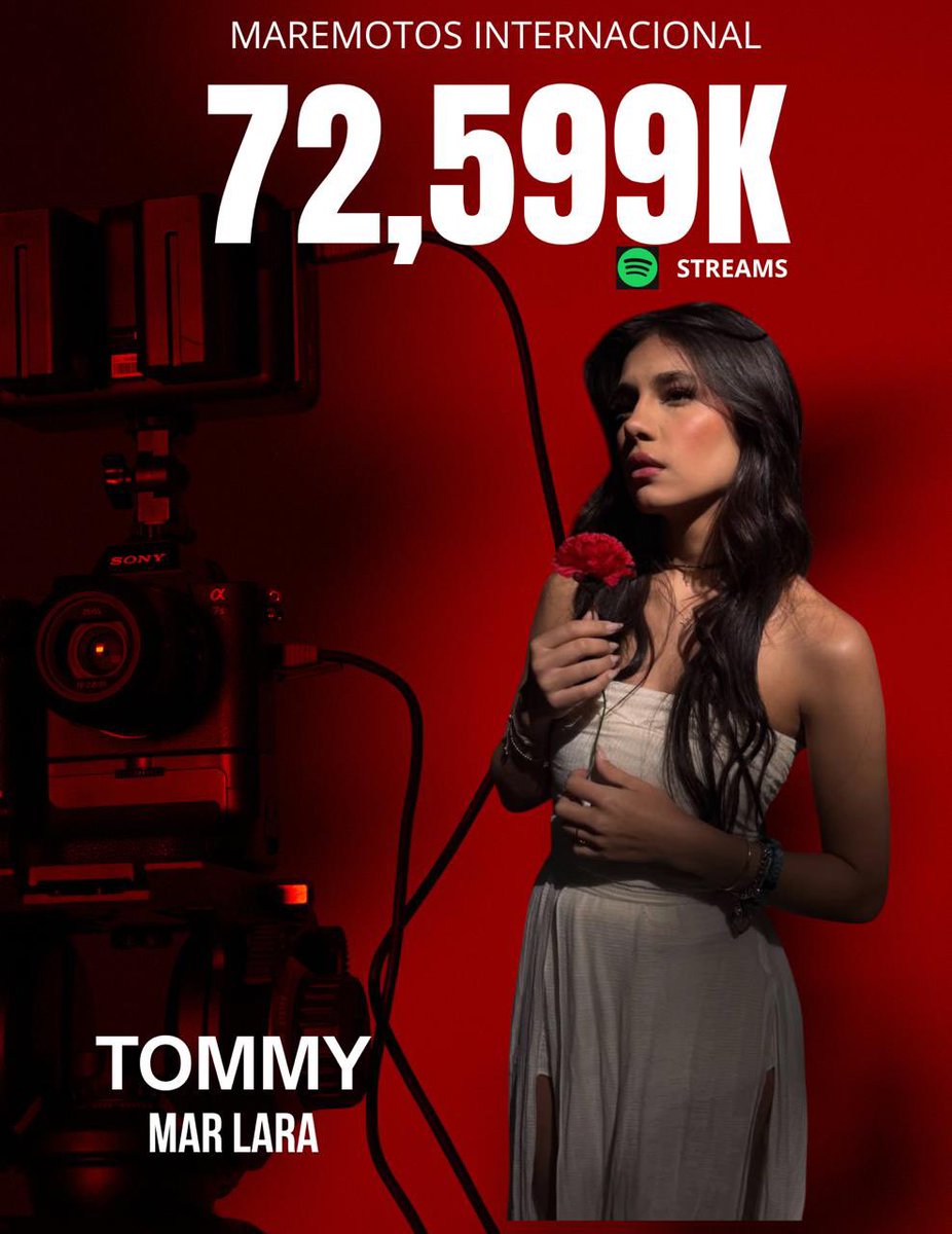 Maremotosof's tweet photo. 🚀 ¡MAR SIGUE SUBIENDO CON “TOMMY”! 🚀
Los streams siguen aumentando y cada reproducción nos acerca a una nueva meta. ❤️🔥 https://t.co/cl4WN07gcn