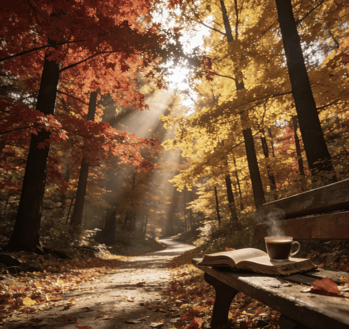 AWheatley69's tweet photo. Golden autumn afternoons hit different—crunchy leaves, warm coffee steam, and that soft golden light making every walk feel like a little hug. https://t.co/4YkezLHDpB