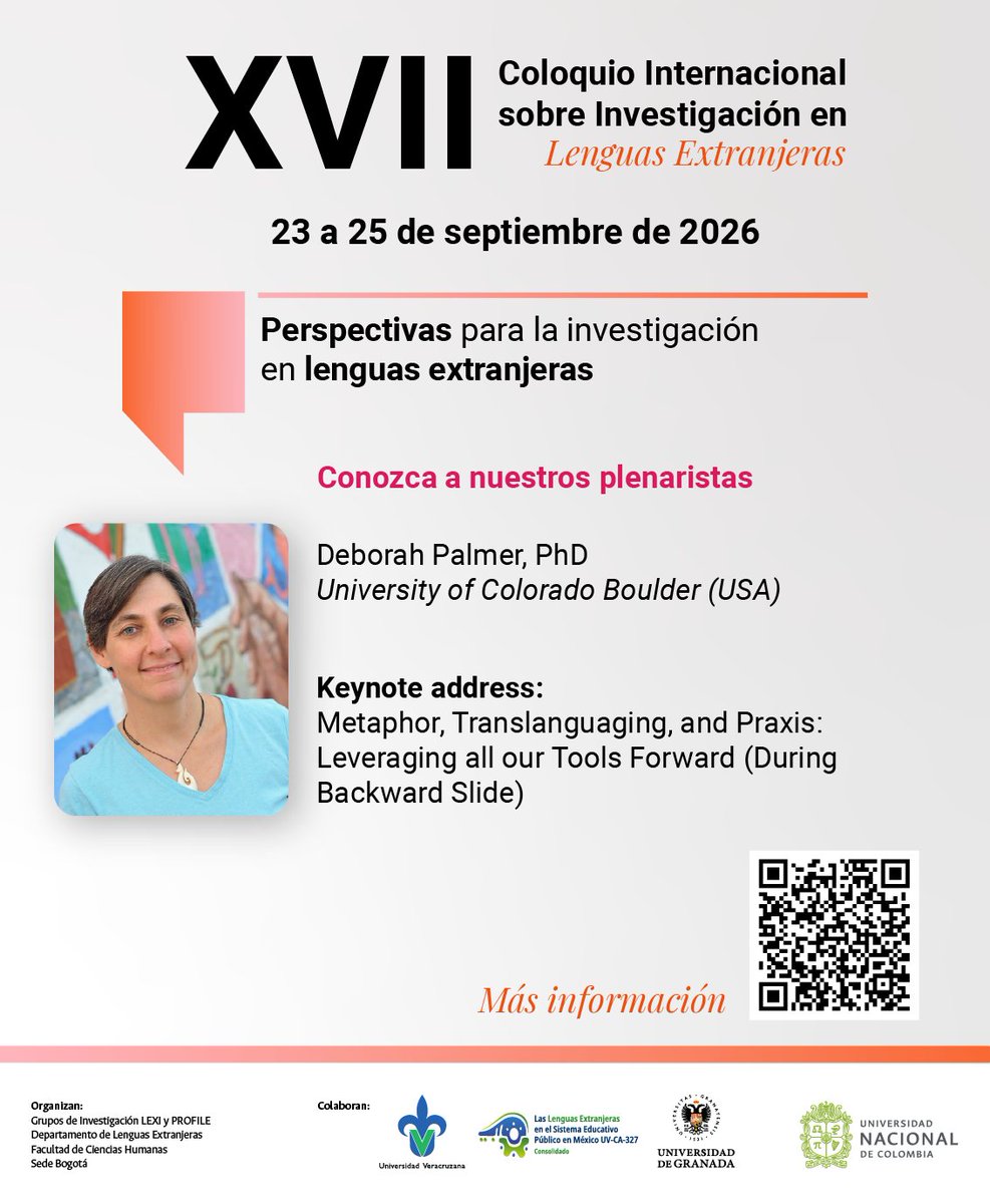 PROFILEJournal's tweet photo. 🗣️Conozca a nuestros plenaristas.

Deborah Pamler, PhD, University of Colorado Boulder

🔗 Inscripciones: https://t.co/QQ82TKh1mt

@humanasunal @VRIUNAL @UVeracruzanaMx @CanalUGR @UNALOficial https://t.co/OHRYs3imsy
