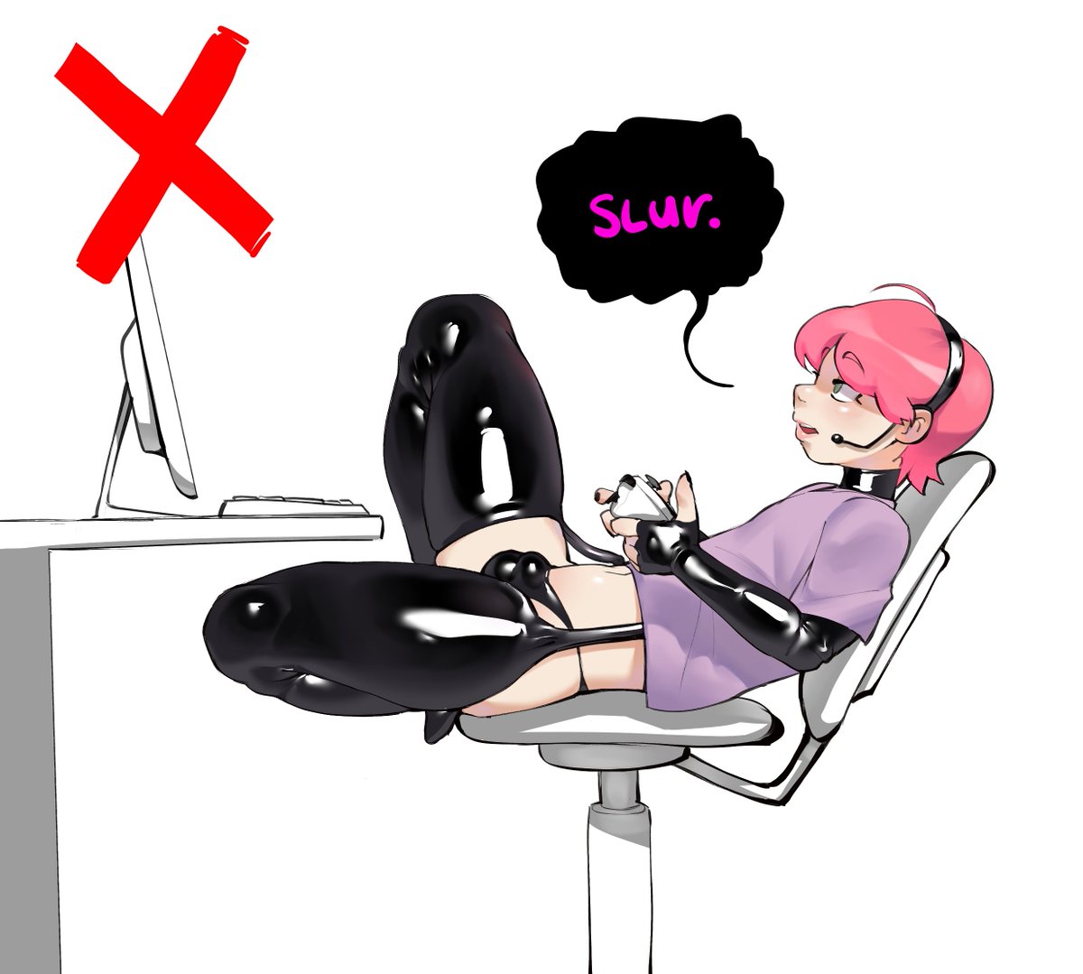 KonniKokonni's tweet photo. u3u racist gamer boy corrected https://t.co/XMgN3IPWjs