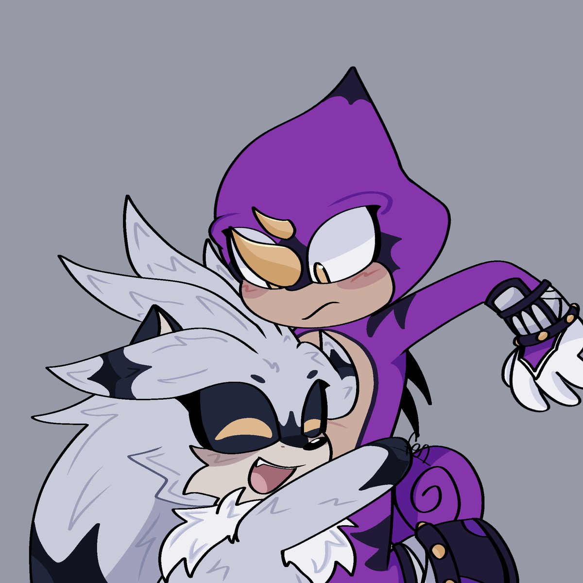 Invader_four's tweet photo. Awww so cute! 🤍💜

#espilver #Sonicthehedgehogㅤㅤㅤ https://t.co/nDYMFY514J