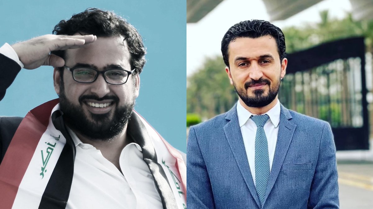 Hydikm's tweet photo. وزير الاتصالات العراقي مصطفى سند للصحفي منتظر الزيدي: "اكل خرة منتظر".

منتظر الزيدي لمصطفى سند: انت مو مال احترام، ما راح اكول لك اضربك بالقندرة على تجاوزك لان غالية واستخدمتها على الاكبر منك ومن اسيادك https://t.co/38ljzkvOU5