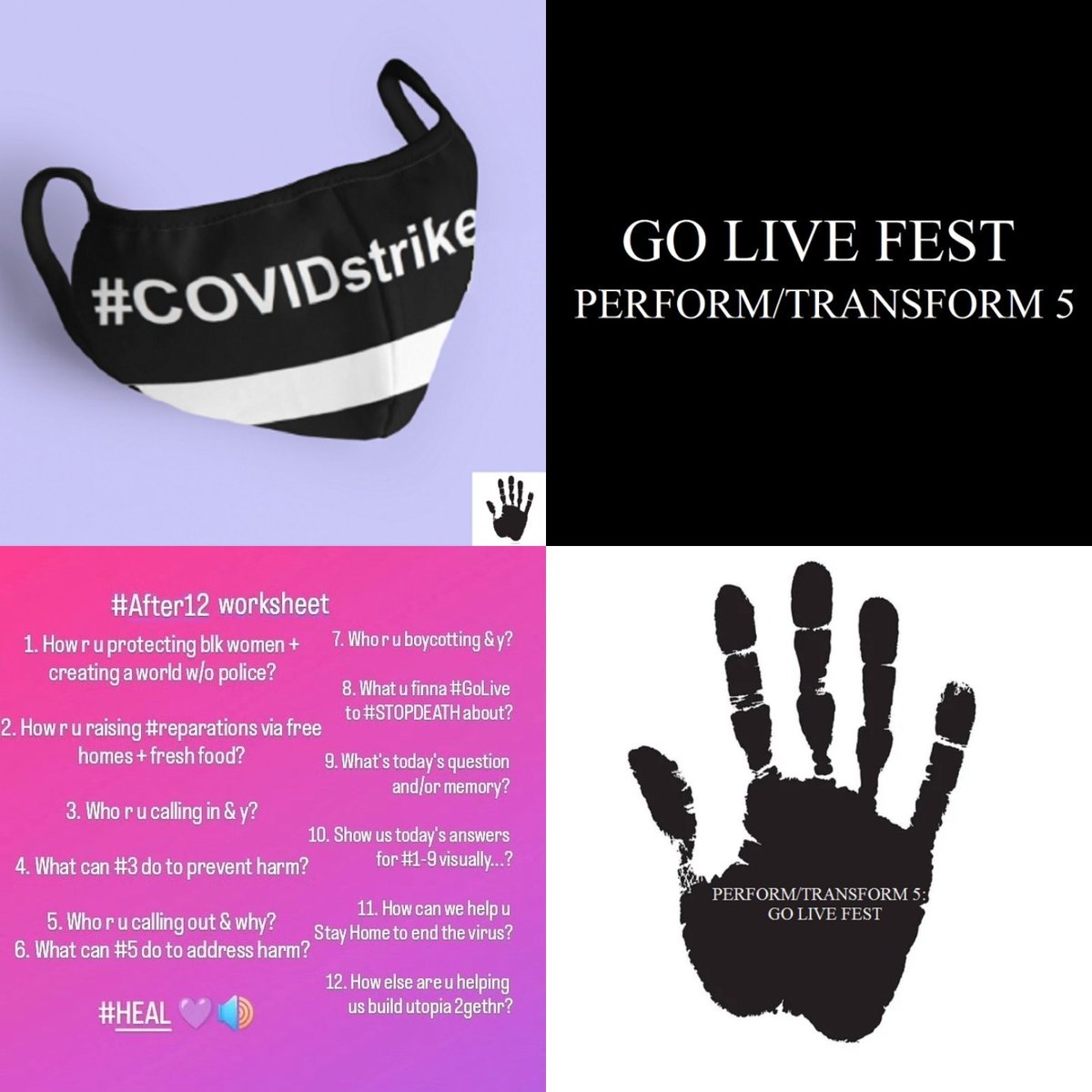 biguniverseplus's tweet photo. @letsbuildgarden 5. Calling out* folks spreading misinformation about COVID-19 to instead sign our petition for a #COVIDstrike ⬛ (#GeneralStrike)
6. To address harm: help us #StayHome to end the virus by supporting the link below
https://t.co/vRmVszyf29 🌐
#GOLIVEfest 🖐🏿🥳
#After12 💜🔊
~ + https://t.co/bjOjUZYZfv