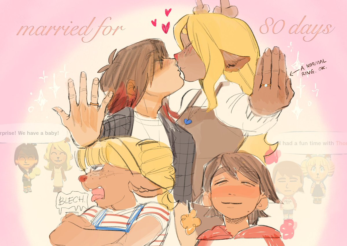 krisellegerms's tweet photo. Fanart of my happy married Kriselle family where they don't know anything about what a "weird route" is https://t.co/ki14YpsKuY